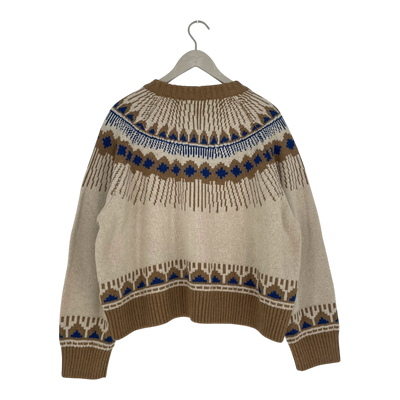 Dedicated senja wool sweater, pearl white | woman L