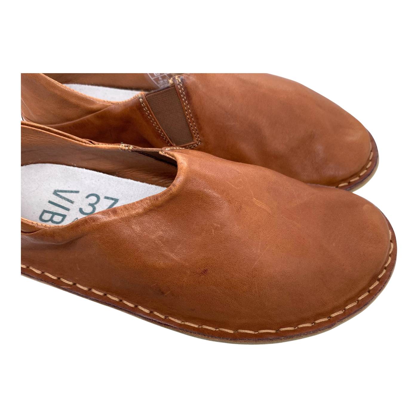 VIBAe Zuma leather shoes, cognac brown | 37
