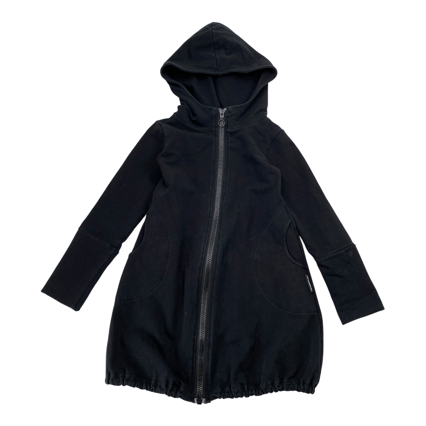 Versonpuoti hoodie tunic, black | 104/110cm