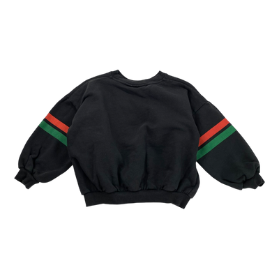 Mini Rodini sweatshirt, black | 110/116cm