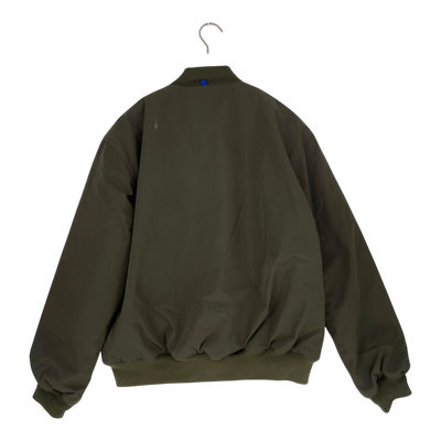 Embassy of Bricks and Logs mapes bomber jacket, black olive | unisex L