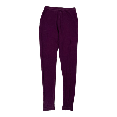 Reima wool base layer leggings, plum | 140cm