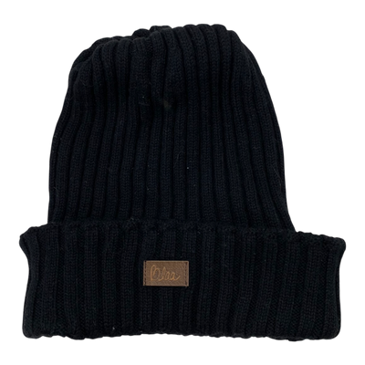 Blaa merino beanie, black | 54/58cm