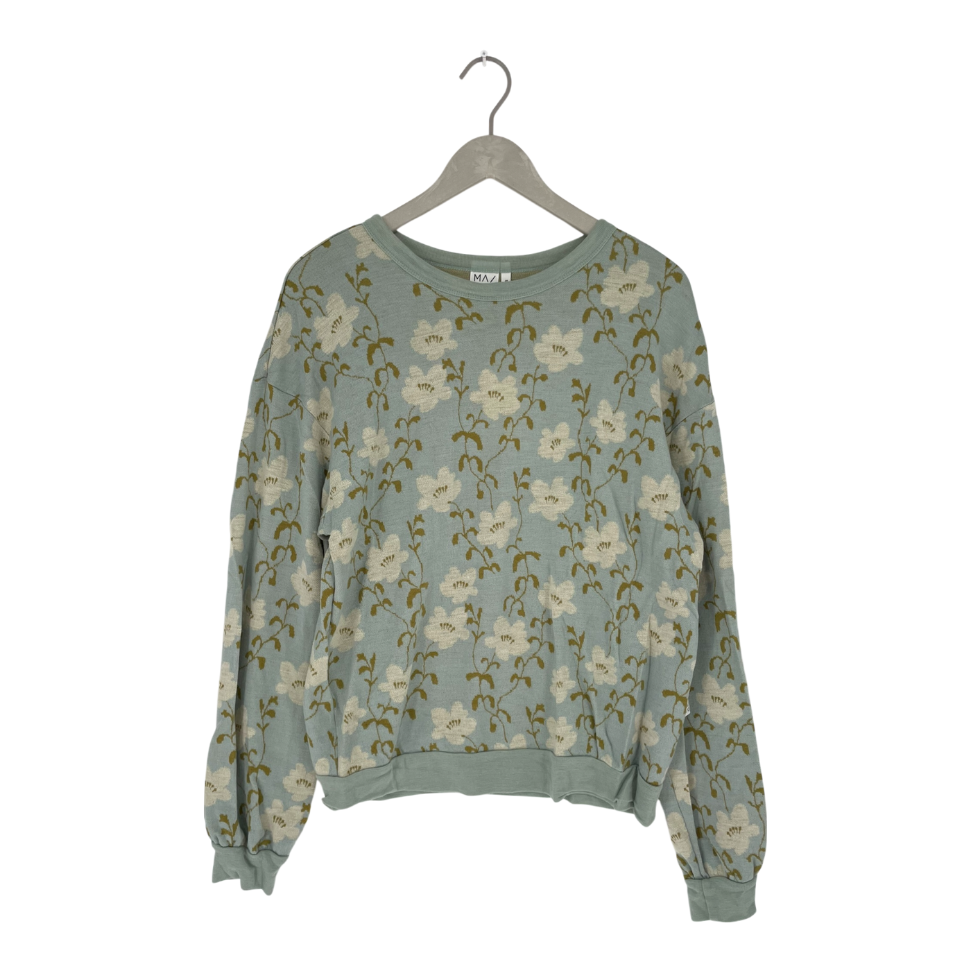 Mainio jacquard merino knit, flowers | woman S/M