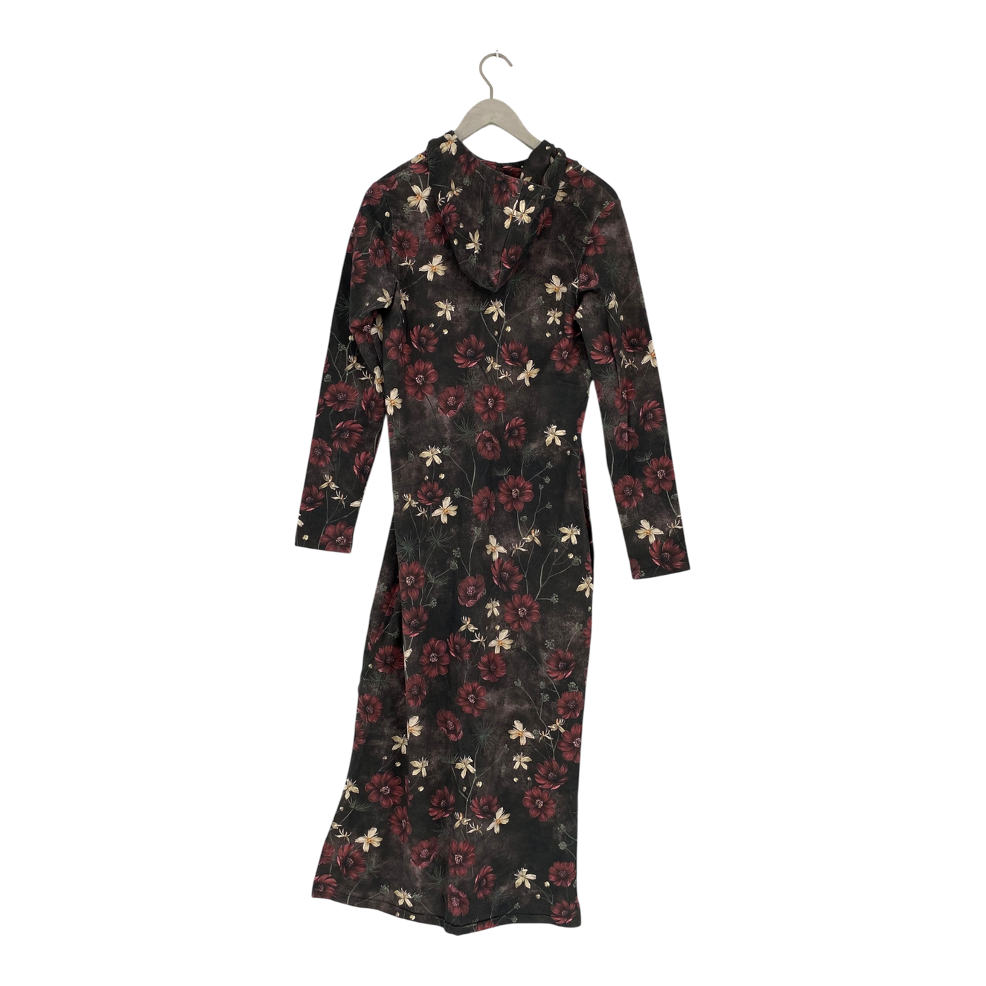 Versonpuoti hooded tricot dress, flowers | woman L