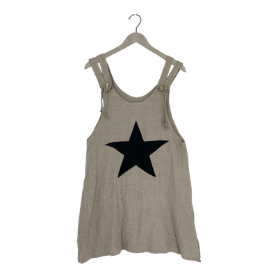 Bypias linen tunic dress, star | woman S