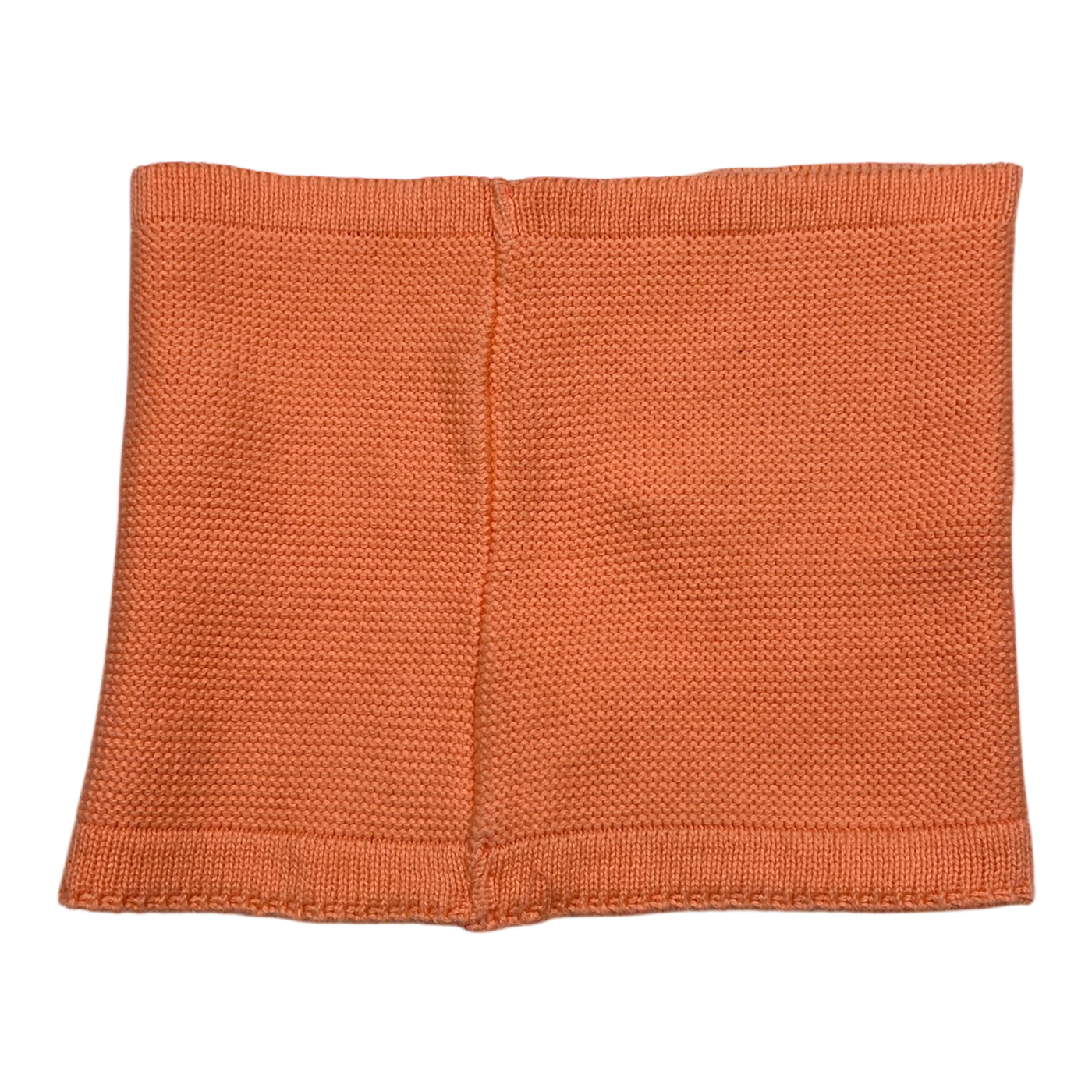 Metsola knit cotton tube scarf, coral | onesize