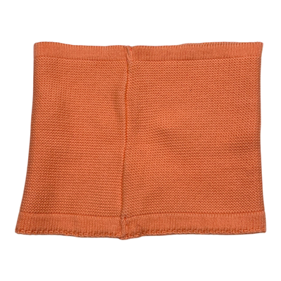 Metsola knit cotton tube scarf, coral | onesize