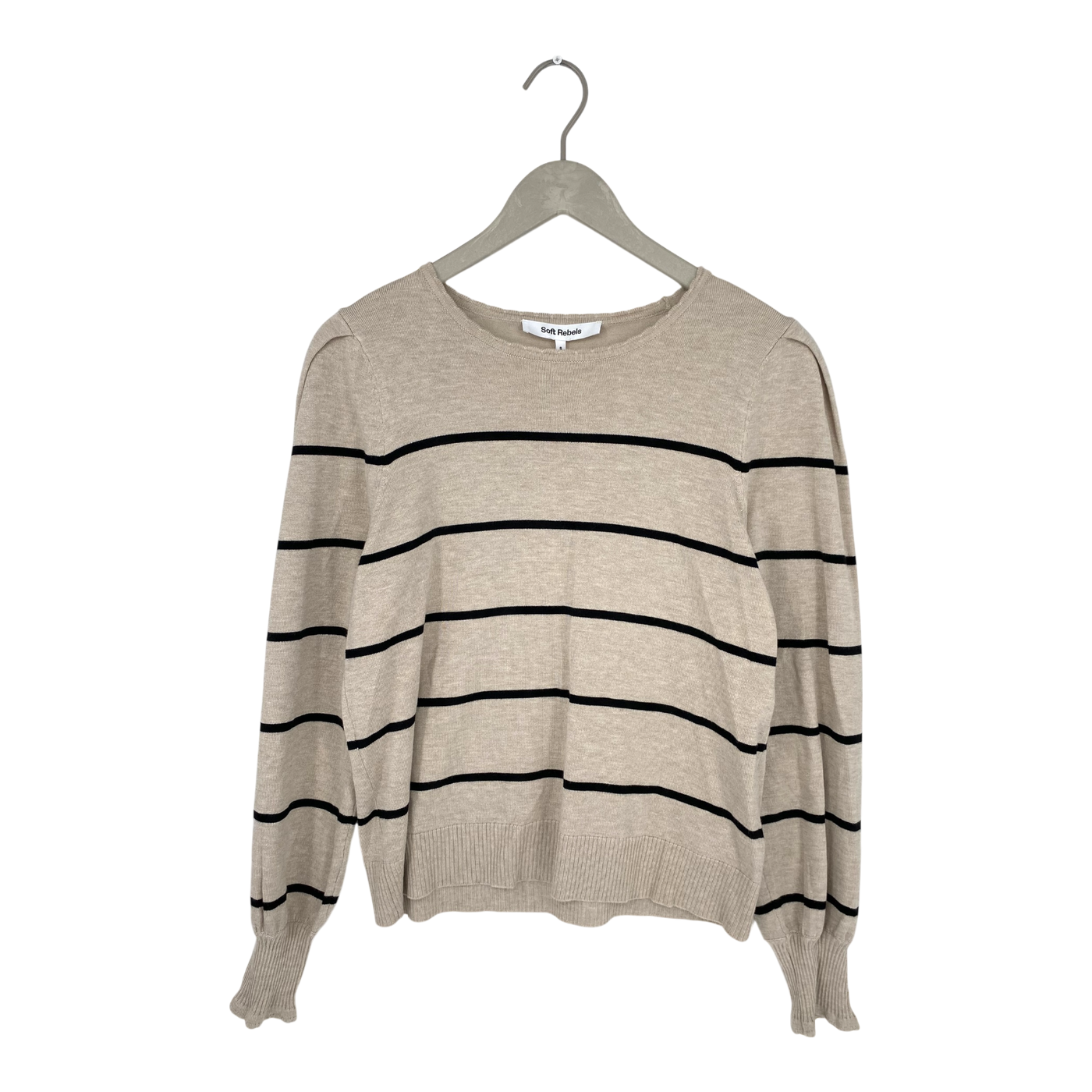 Soft Rebels analia striped knit, beige | woman S
