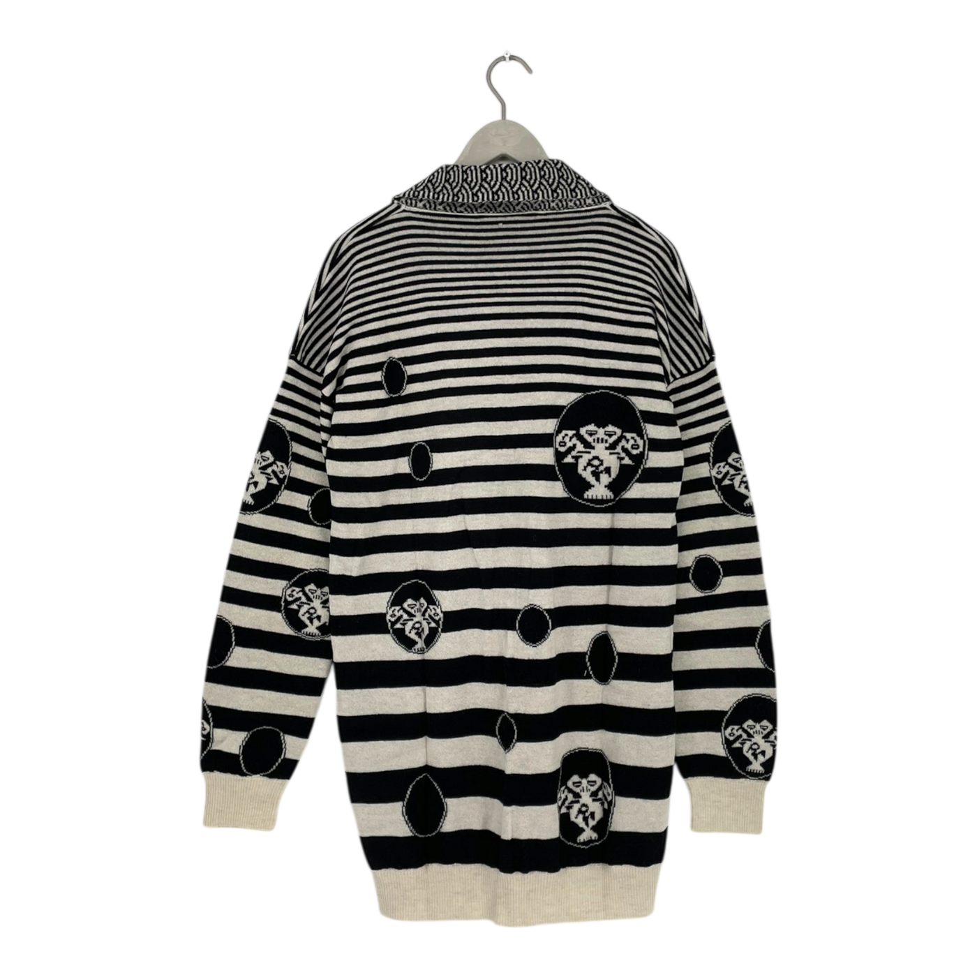 KARINFRAIDENRAIJ victoria knitted cardigan, back/white | woman M