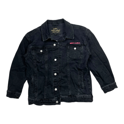 Mini Rodini denim jacket, cheer cat | 140/146cm