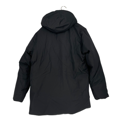 Embassy of Bricks and Logs haddock parka jacket, black | unisex L