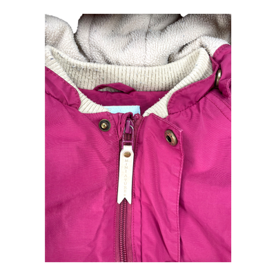 Mini A Ture fleece lined winter jacket, burgundy | 86cm