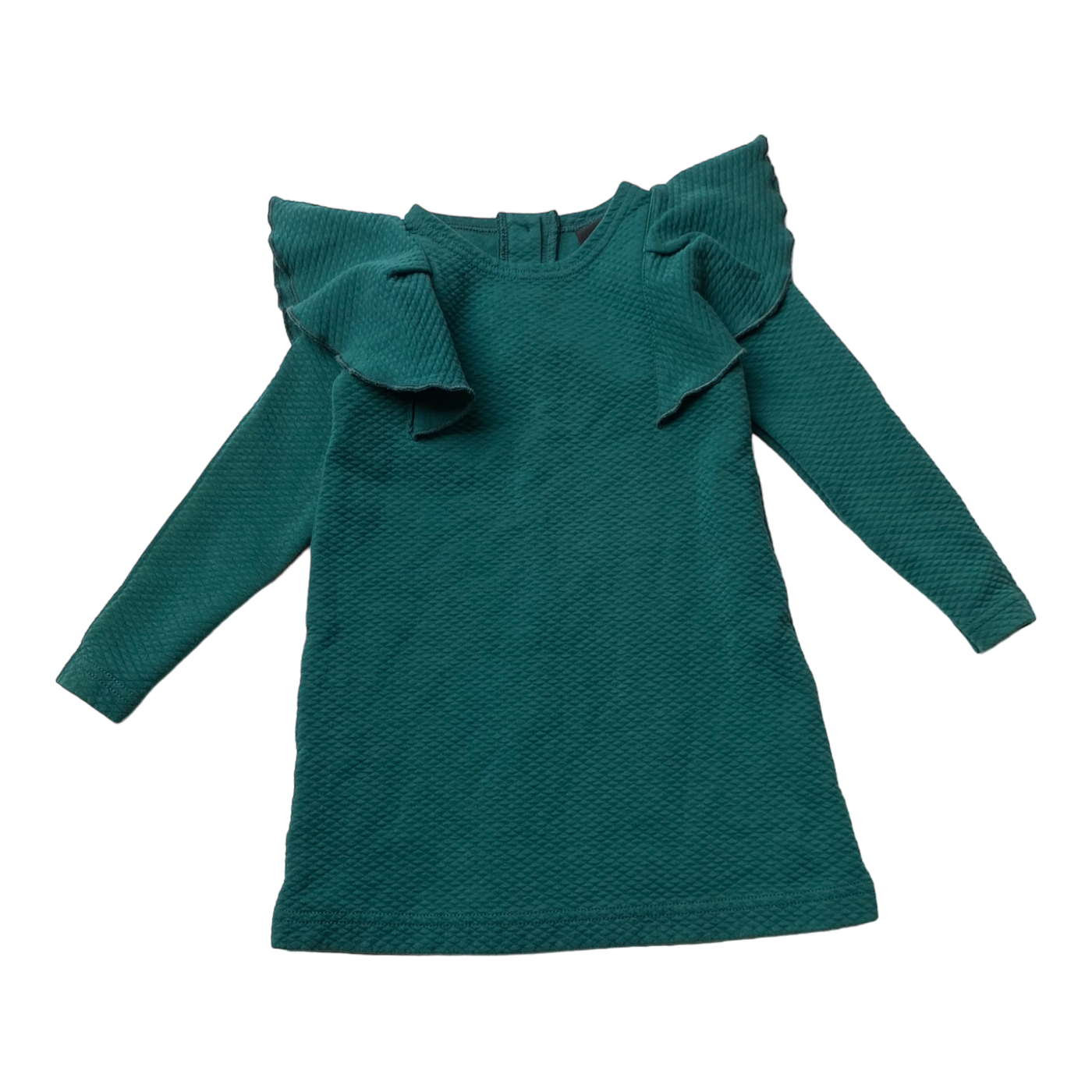 Aarre sweat dress, dark mint | 98/104cm