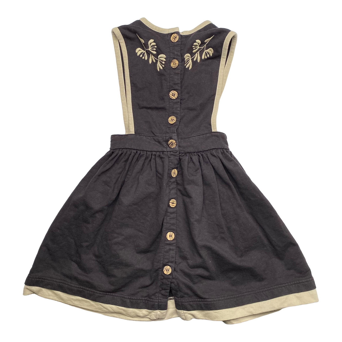 Mainio apron dress, brown | 110/116cm
