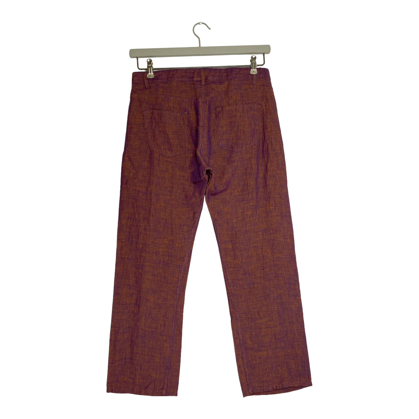 Acne pop linen capri pants, purple | woman 34