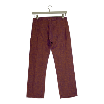 Acne pop linen capri pants, purple | woman 34