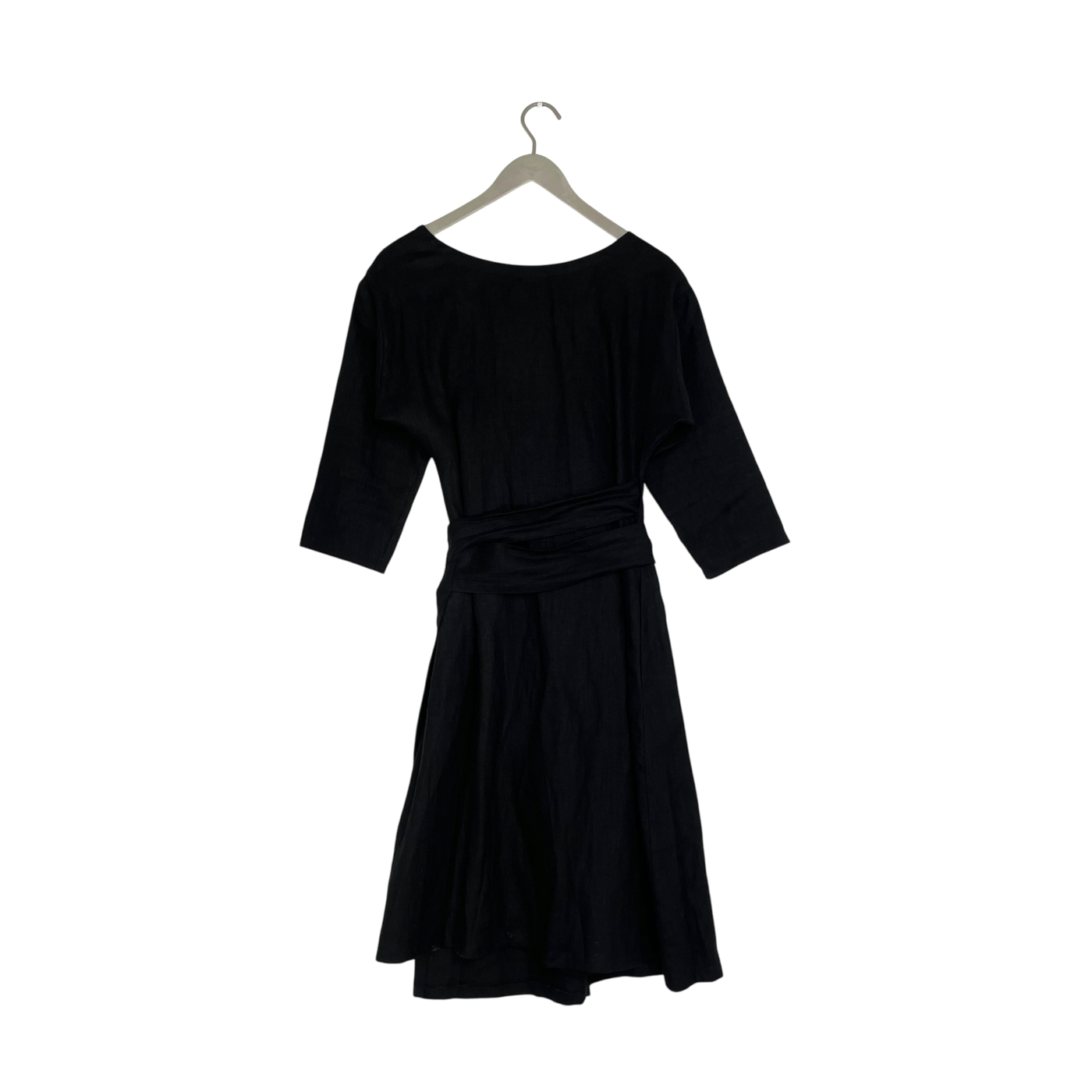 Nakoa cloe linen dress, black | woman XS