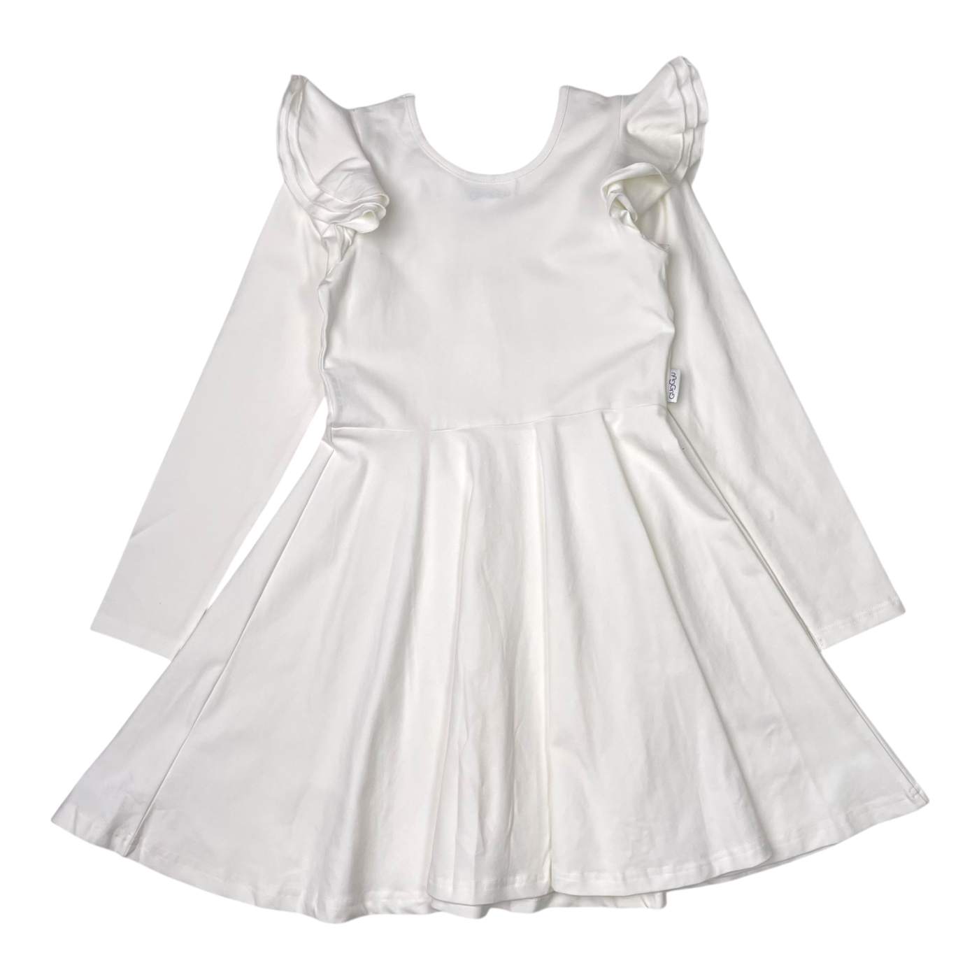 Gugguu frilla dress, white | 134cm