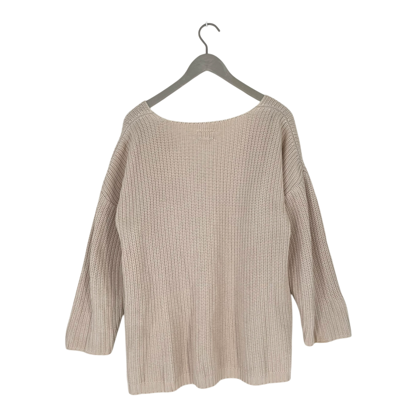 Kaiko chunky v-neck knit, cream | woman S