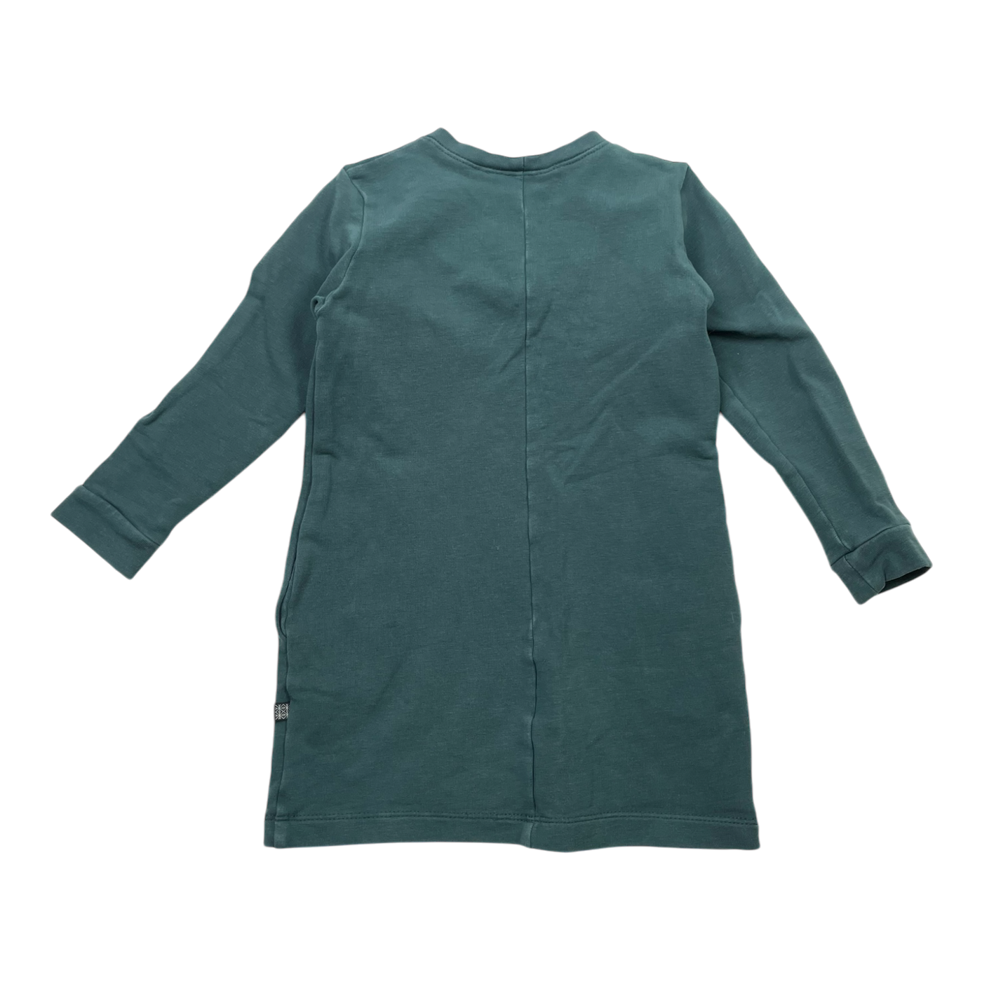 Kaiko frill sweat dress, teal | 86/92cm