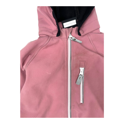 Reima vantti softshell jacket, grey pink | 92cm