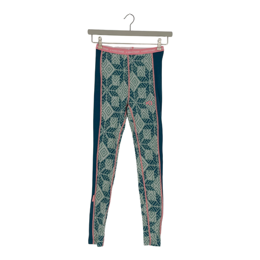 Kari Traa merino base layer leggings, turquoise | woman S