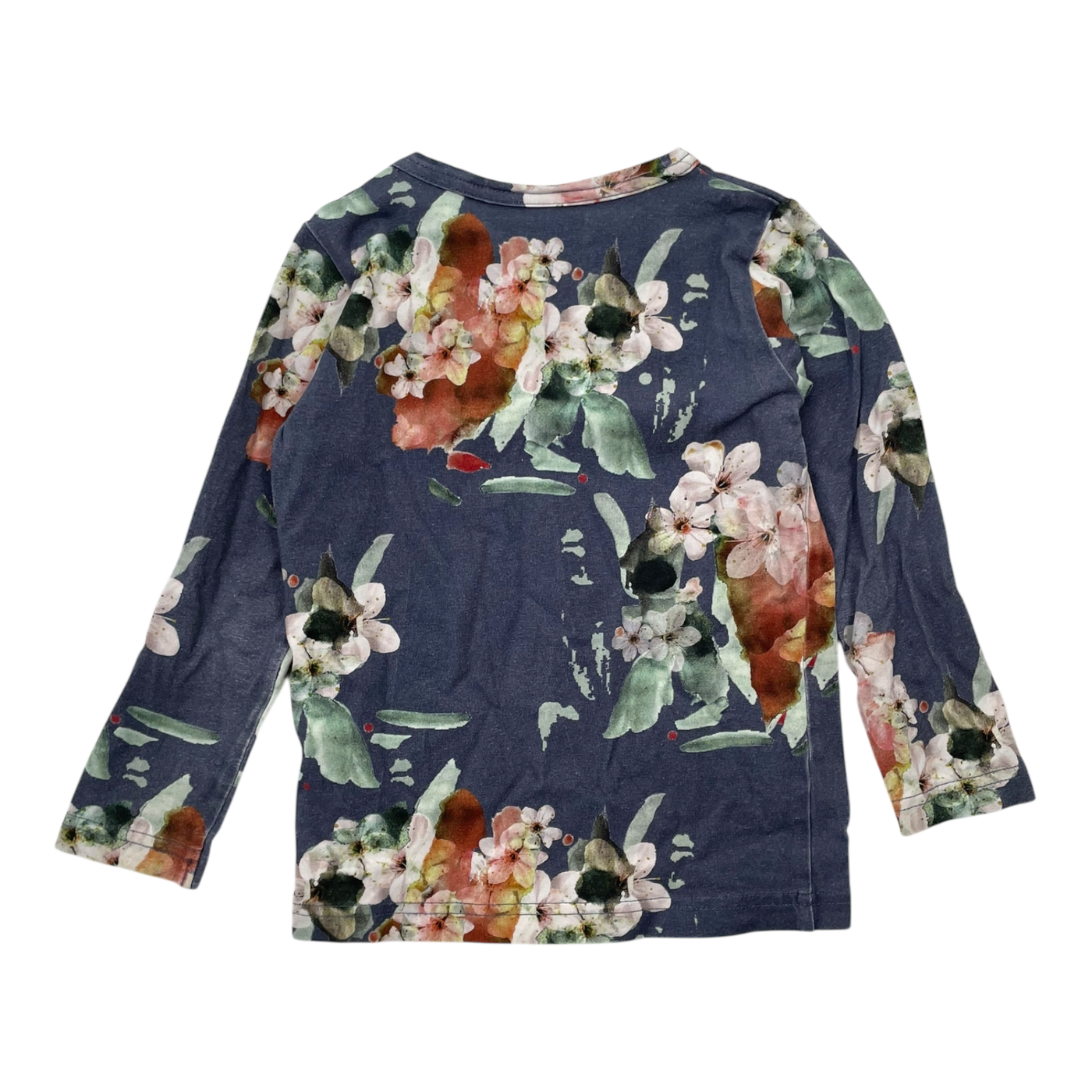 Kaiko shirt, blue blossom | 86/92cm