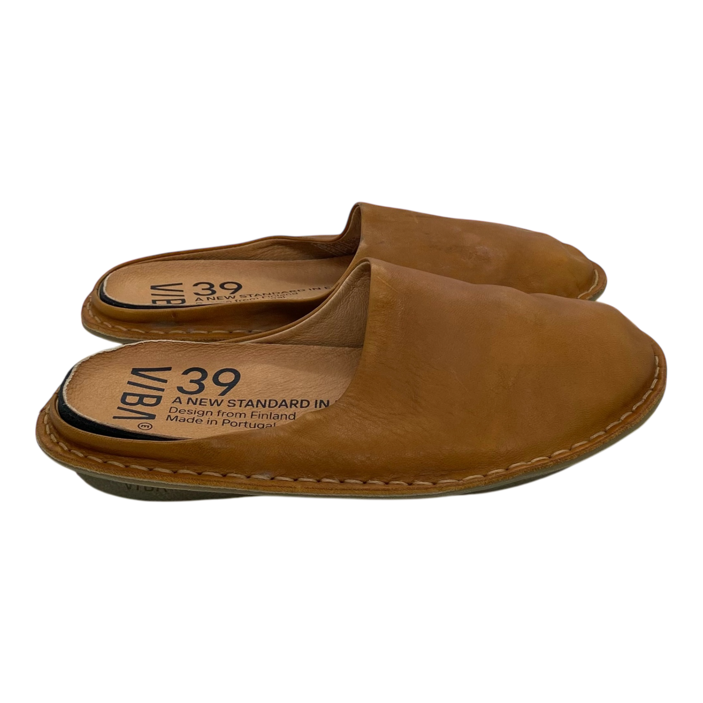 VIBAe Roma leather slippers, sunflower yellow | 39
