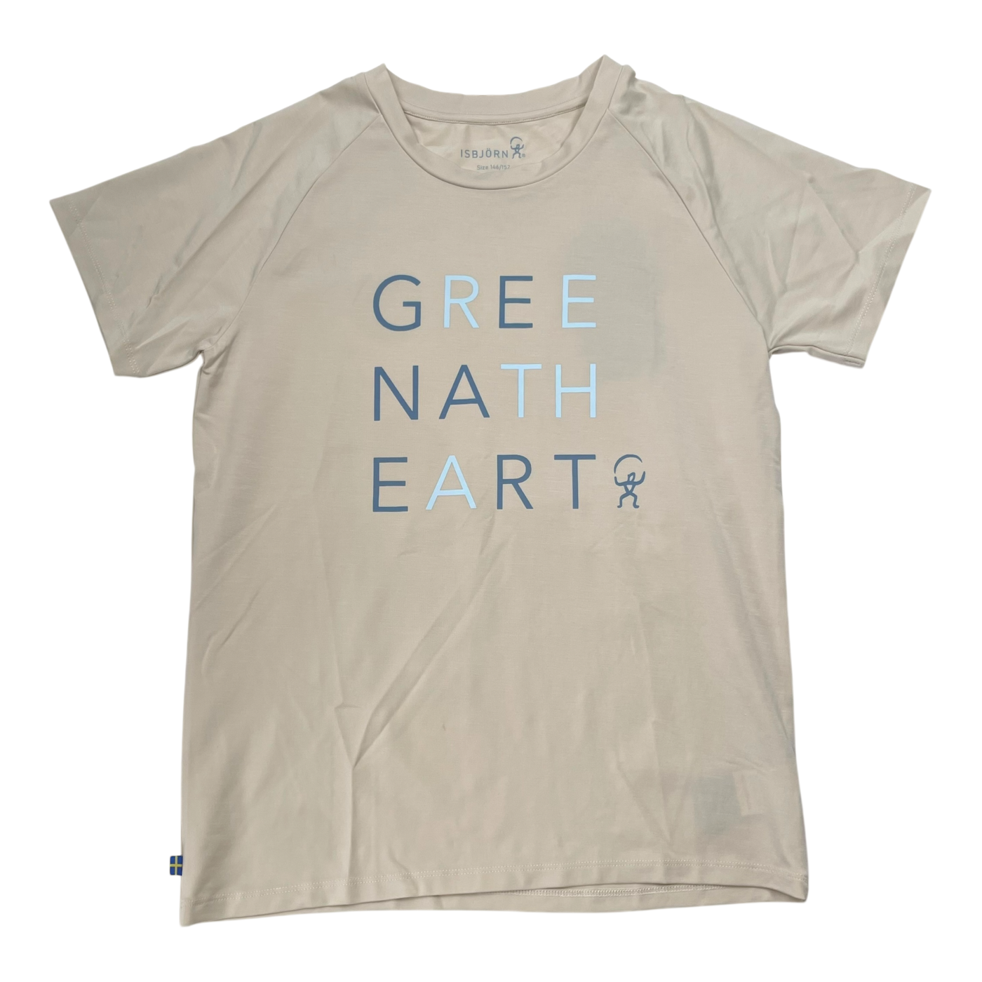 Isbjörn t-shirt, green at heart | 146/152cm