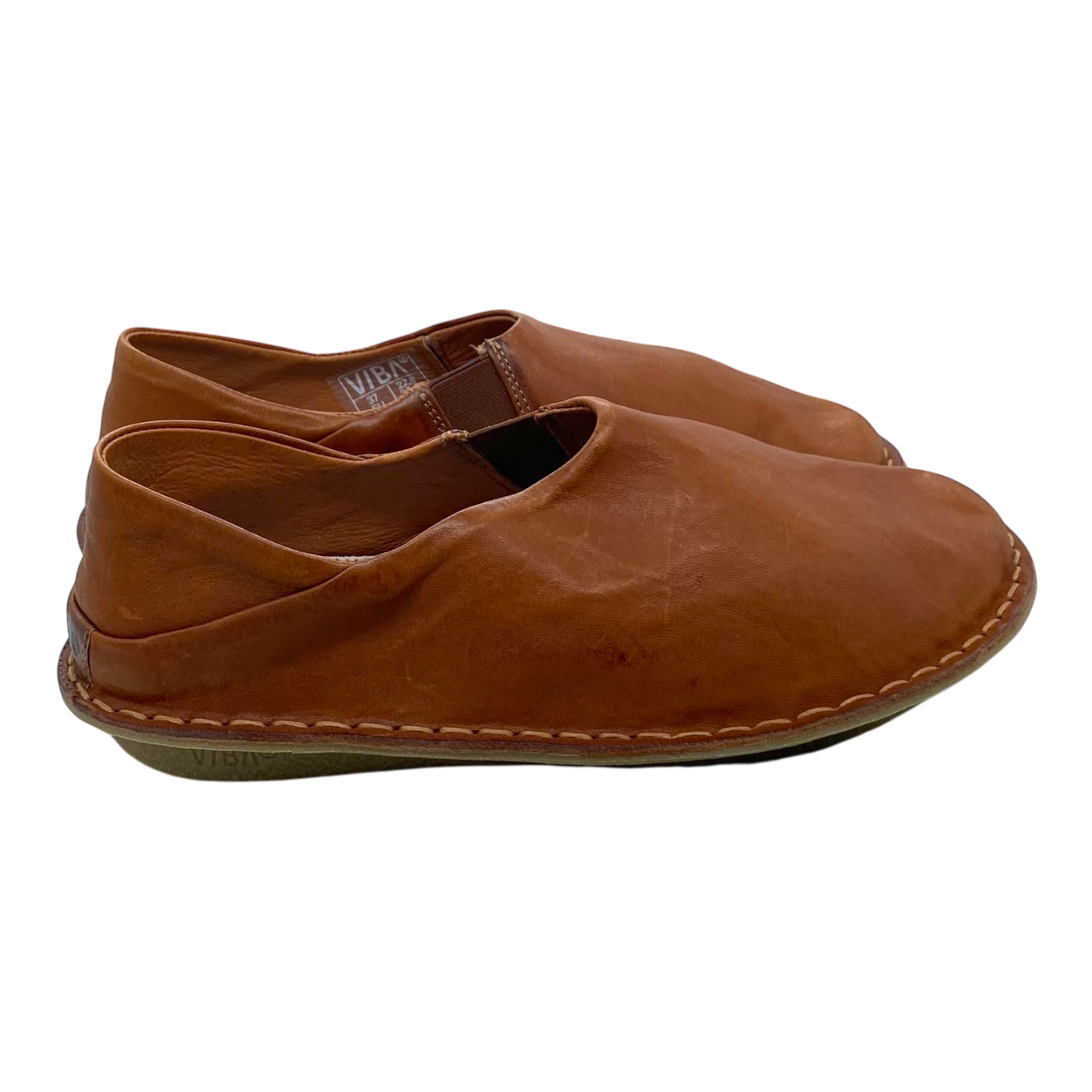 VIBAe Zuma leather shoes, cognac brown | 37
