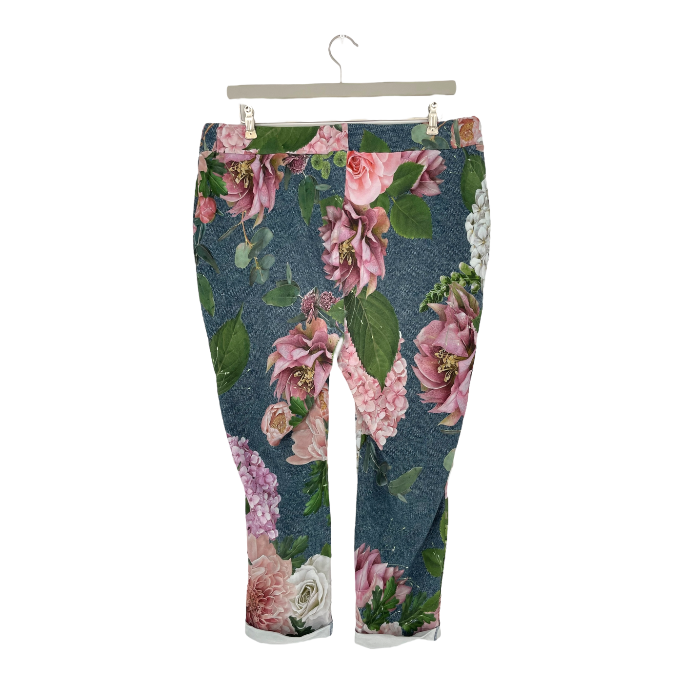 Ommellinen kolmio sweatpants, kukkakimppu | woman 3XL