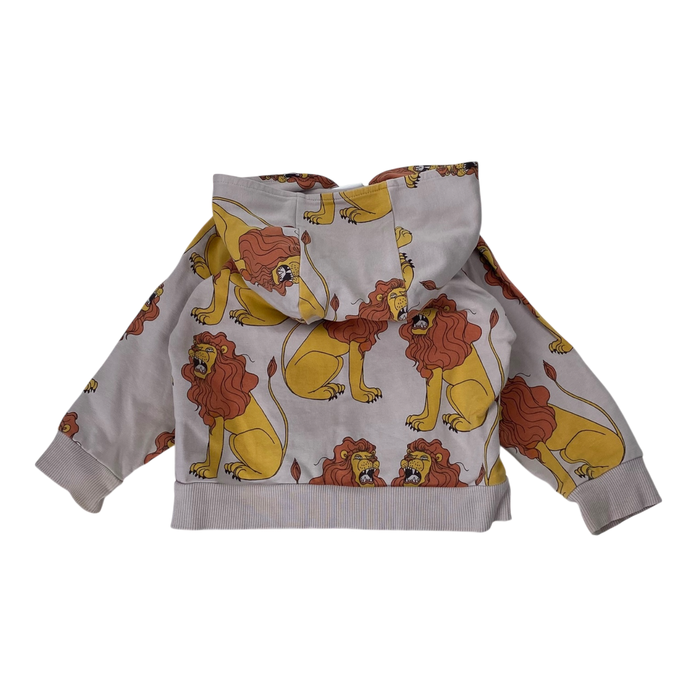 Mini Rodini zip hoodie, lion | 80/86cm