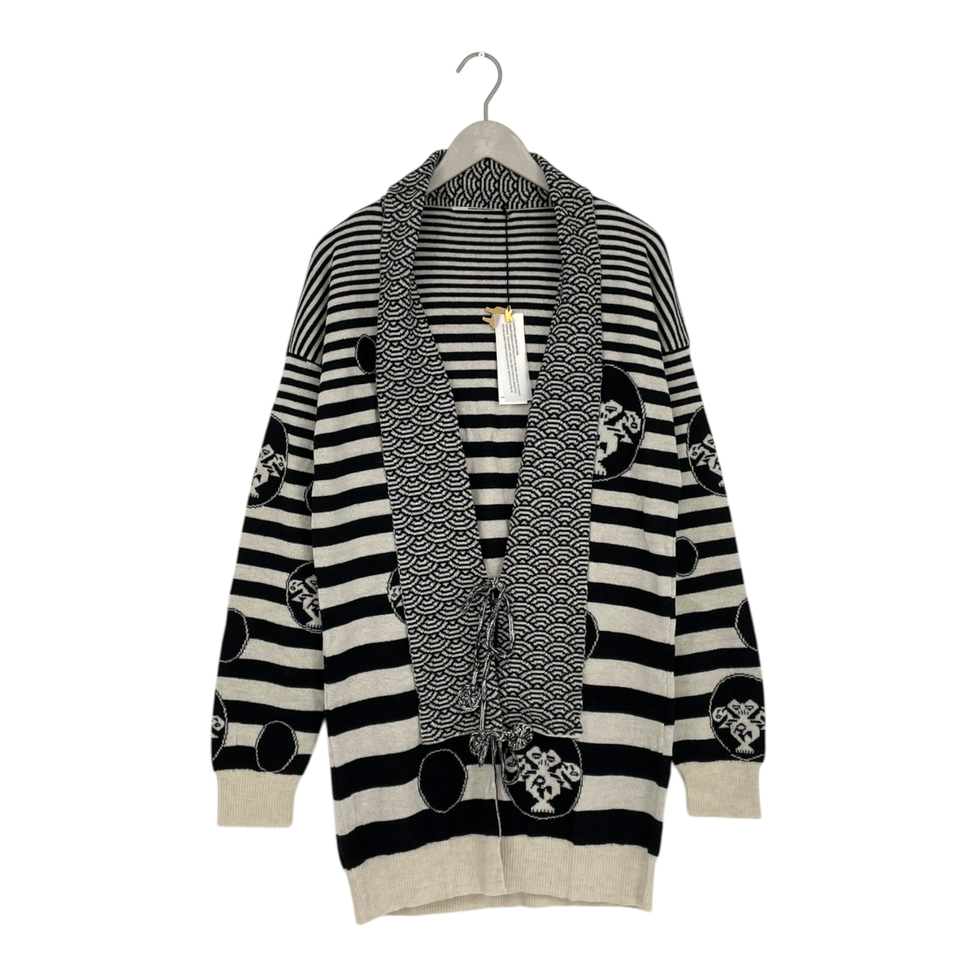 KARINFRAIDENRAIJ victoria knitted cardigan, back/white | woman M