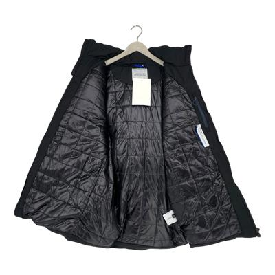 Embassy of Bricks and Logs haddock parka jacket, black | unisex L