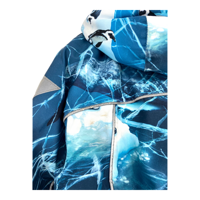 Molo polaris fur winter overall, blue | 128cm