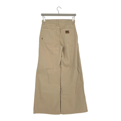 Mud Jeans chelsea wide leg pants, tan | woman 27
