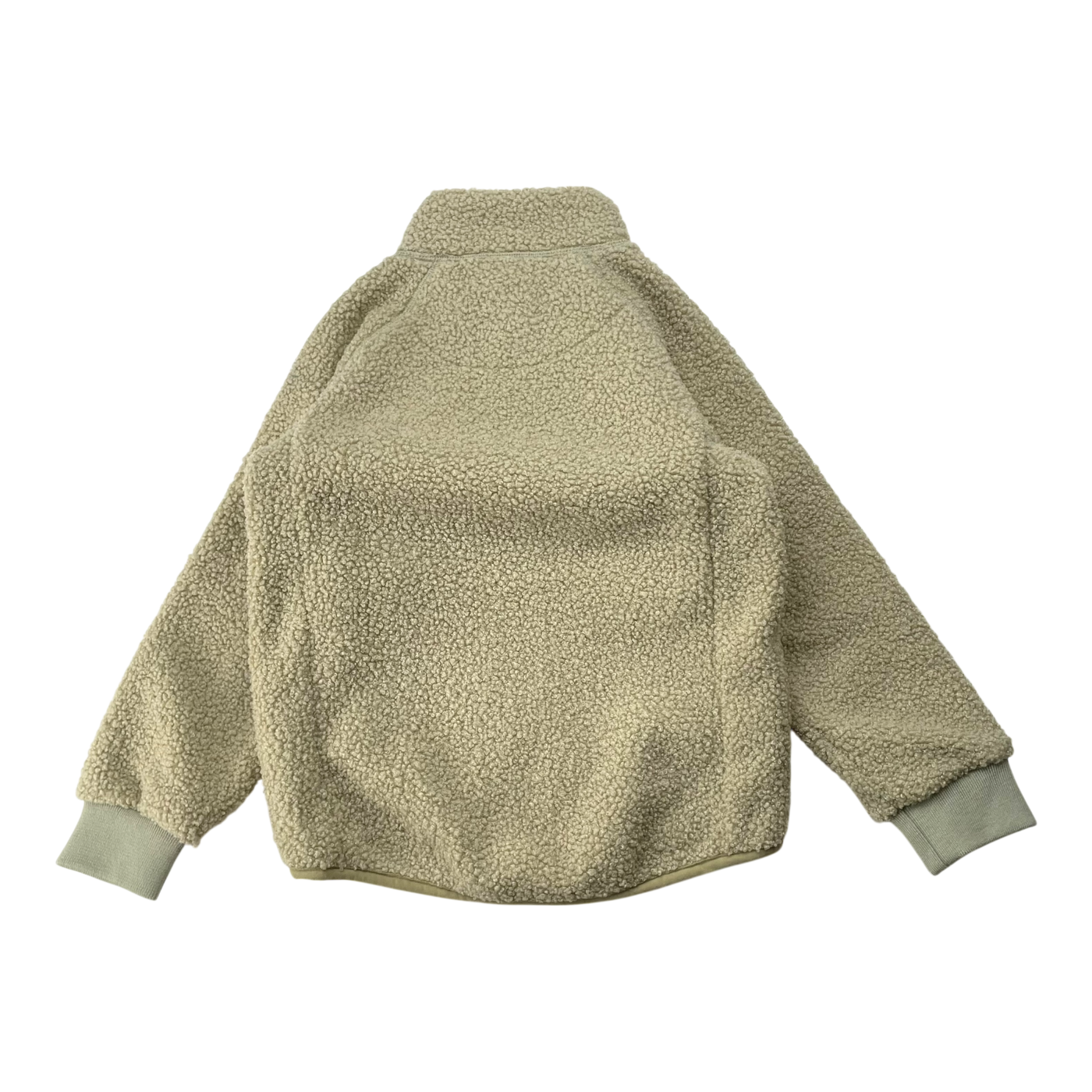 Mini A Ture matcedric teddy zip jacket, beige | 104cm