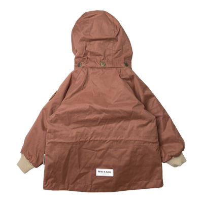 Mini A Ture wally midseason parka, wood rose | 74cm