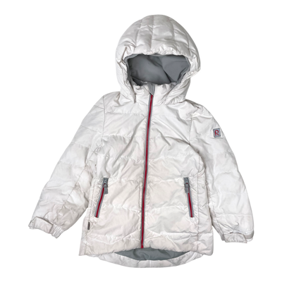 Reima down winter jacket, white | 128cm