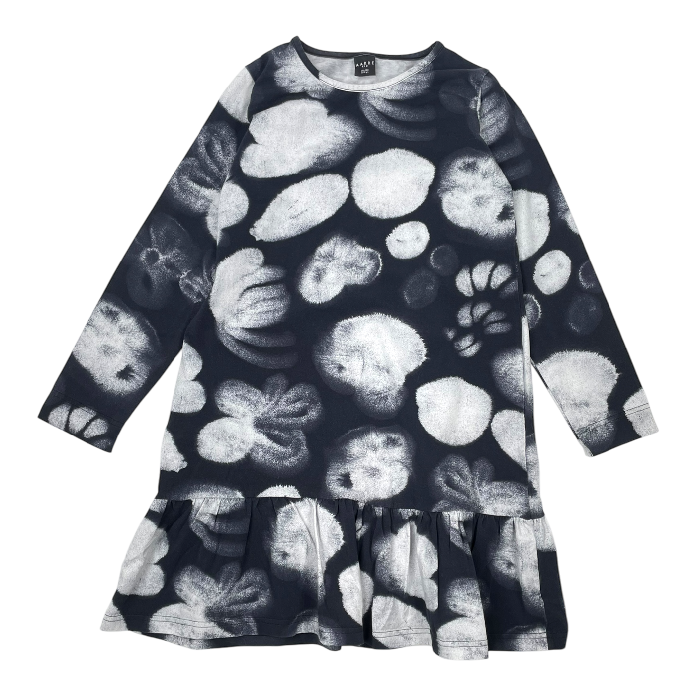 Aarre tunic dress, black/white | 146/152cm