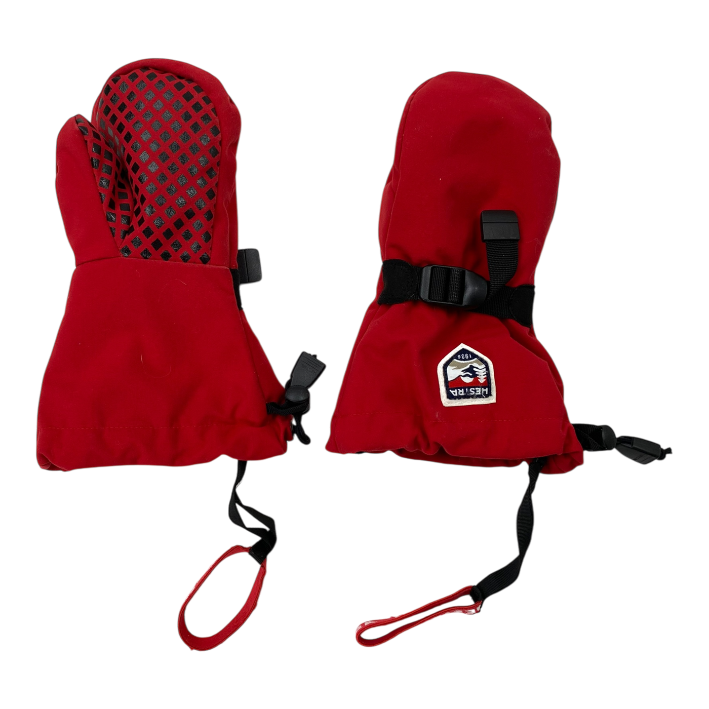 Hestra fjellvotten winter mittens, red | 10-11y