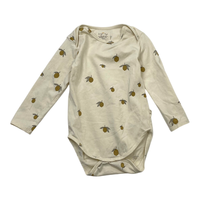 Konges Sløjd body, lemon | 80/86cm