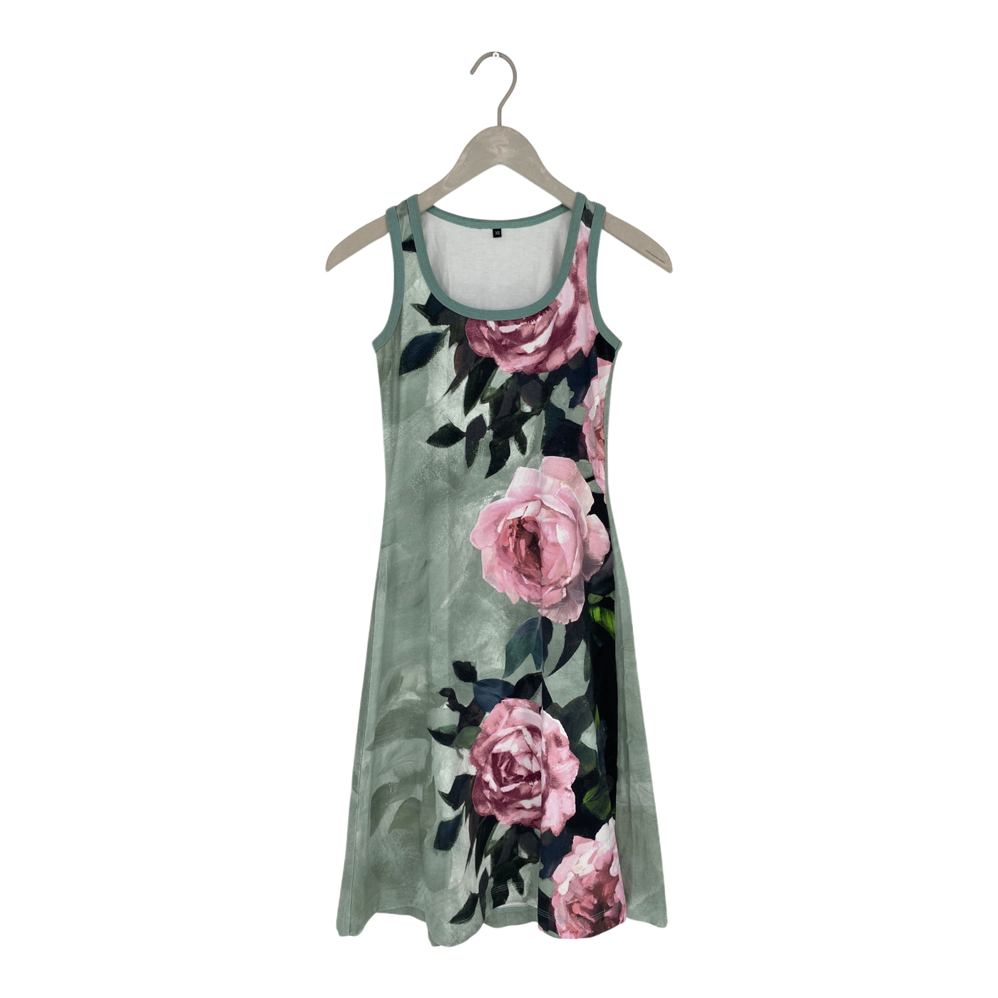 Ommellinen mekkonen tricot dress, roses | woman XS