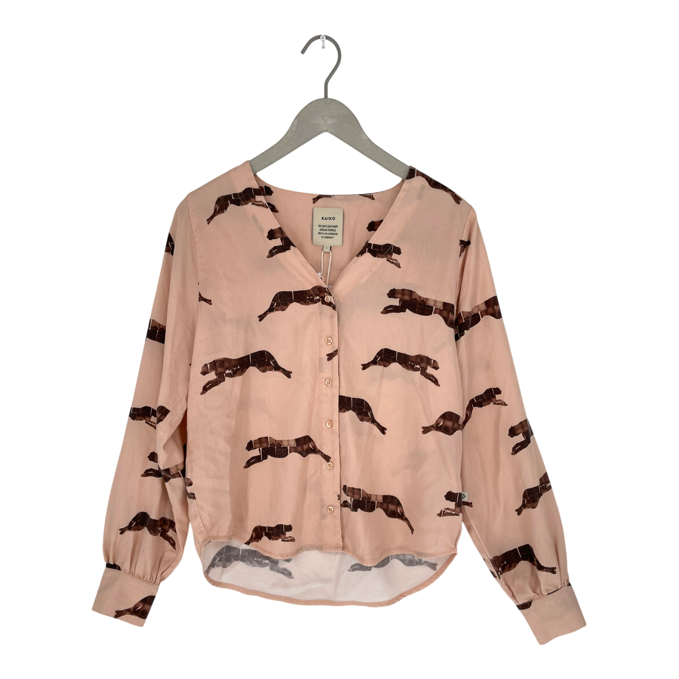 Kaiko woven blouse, panther | woman S