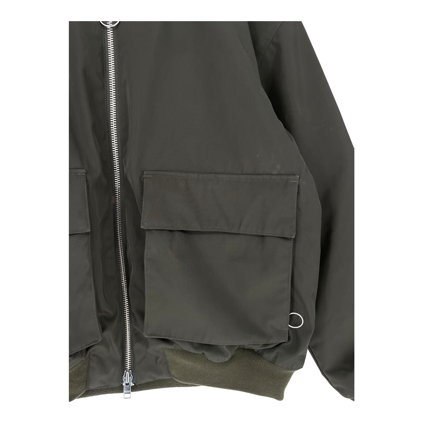 Embassy of Bricks and Logs mapes bomber jacket, black olive | unisex L