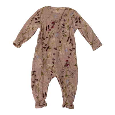 Molo Merino Jumpsuit, Blumen | 62 cm