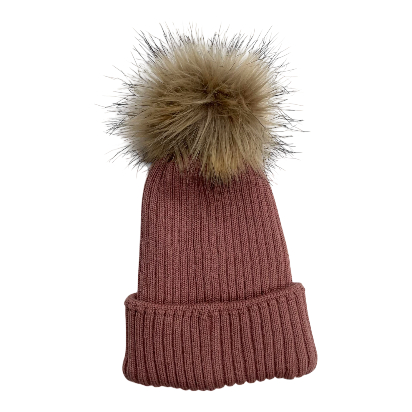 Gugguu Merino pelziger Mütze, alte Rose | L
