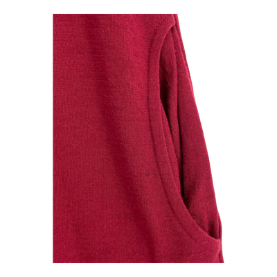 North Outdoor ros merino dress, ruby | woman S