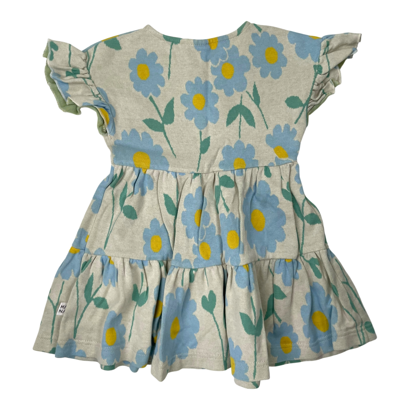 Mainio jacquard dress, flowers | 86/92cm
